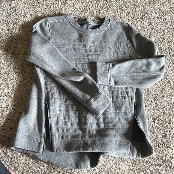 Lululemon Fleece Be True Gray Pullover- Size 10 - Picture 13 of 13